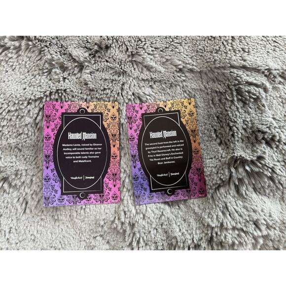 Disneyland Ghost Host Haunted Mansion Magic Key Trading Cards 2 Pack Bundle Set - Picture 6 of 9